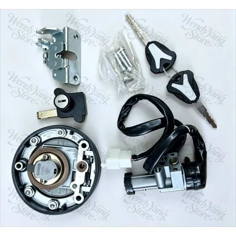 Suitable for KPT200 KPT 200 Motorcycle Accessories Lock, 1 Set of Ignition Switch, Start Key, Fuel Tank Lock
