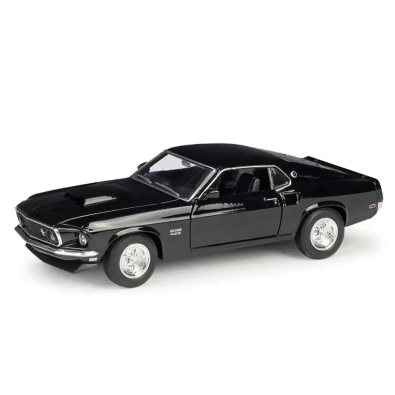 About 19CM 1/24 Scale Metal Alloy Classic Car Diecast Model 1969 Ford Mustang Boss 429 Toy Welly Collecection Toy for Kids Child