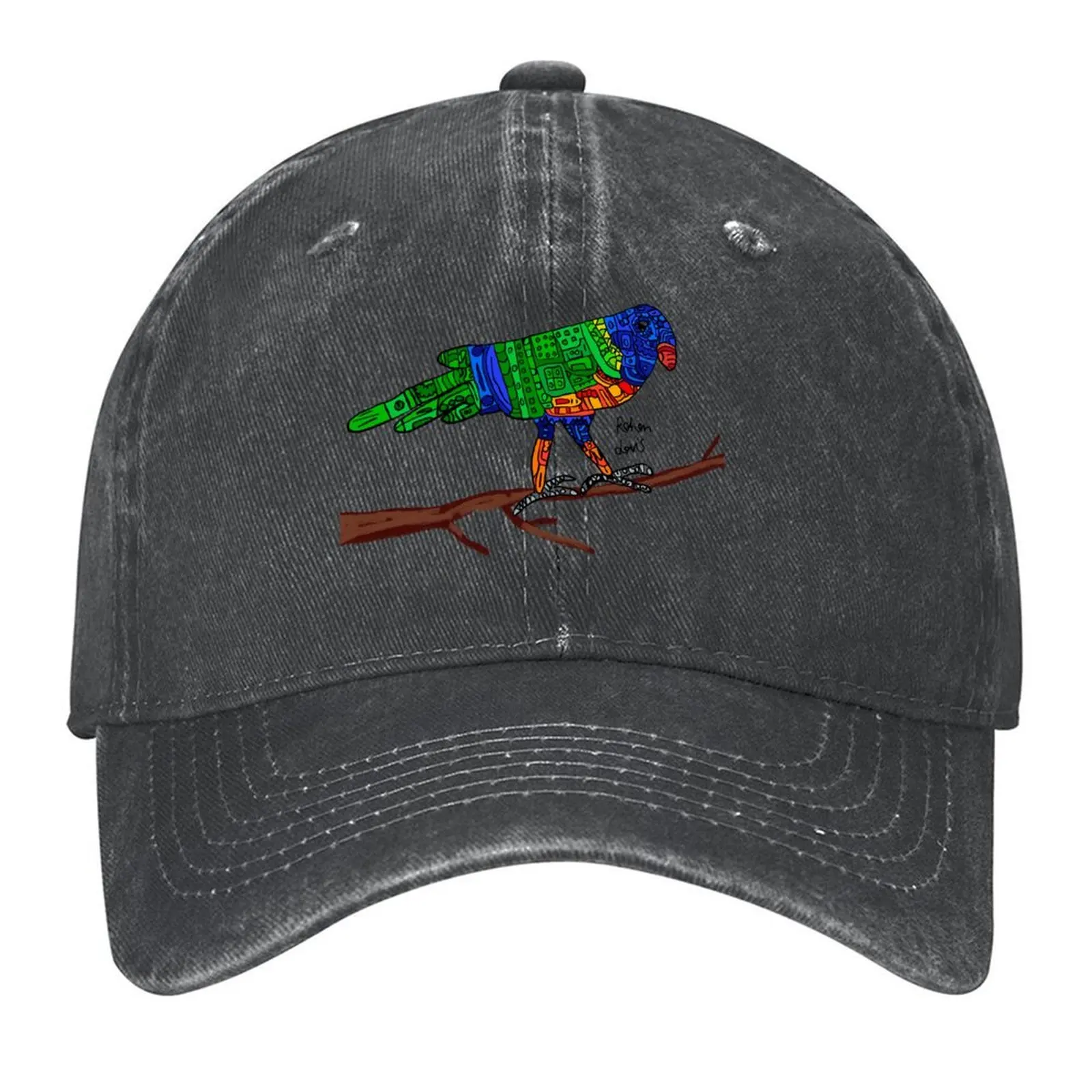 

Robot Rainbow Lorikeet Baseball Cap tea Hat luxury woman cap men's big size hat Golf Wear Trucker Hats For Men Women's