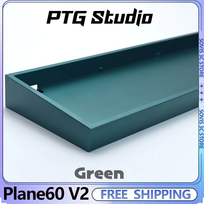 

Plane60 V2 Keyboard Case ORing Aluminium Shell Custom Gasket Hot-swapping for RAKKA60 ATLAS Hiney H60 Gaming Mechanical Keyboard