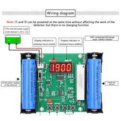 XH-M240 18650 Lithium Battery Capacity Tester Module High Precision MaH/mwH Digital Electronic Load Measurement Battery Monitor