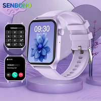 SENBONO Women Smart Watch Bluetooth Call 1.83inch HD Screen Multi-sport Modes Music Play Camera Control Smartwatch for Men Women