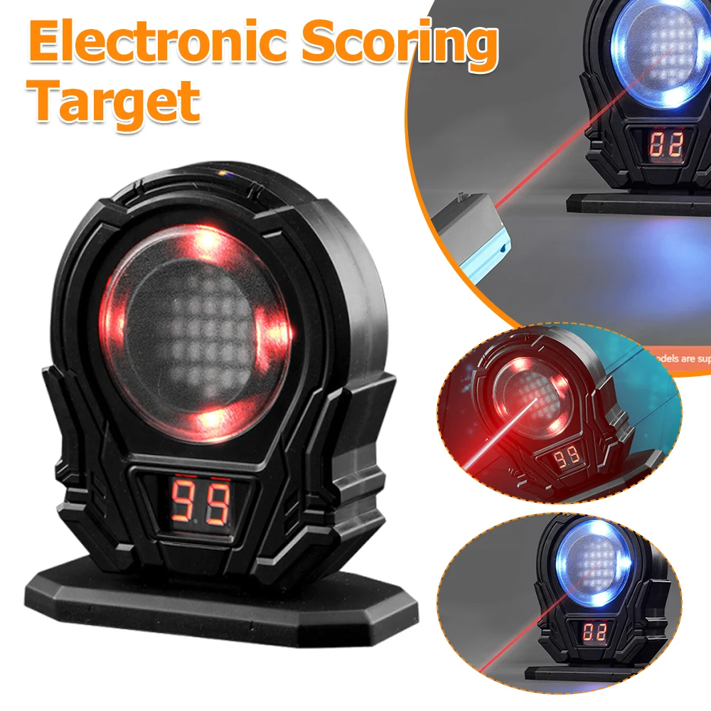 

Мишень для стрельбы в помещении, счетная мишень на батарейках со звуком и светом, тренировочная мишень с пистолетом для семейной забавной игры