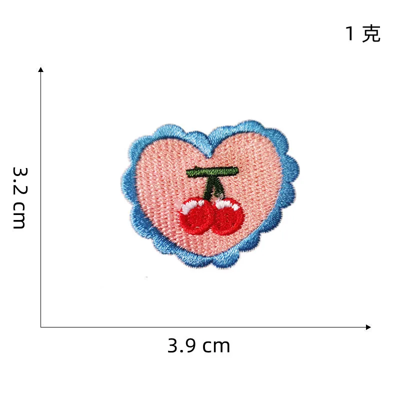 Love Flower Self-adhesive Embroidery Patch DIY Applique Decorative Phone Case Scrapbooking Handmade Accessories