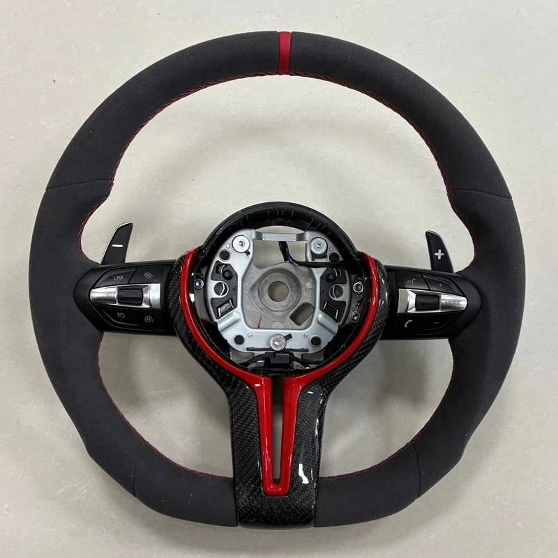 

Customized Suede F90 F01 F20 F30 F40 4 Series 5 Series 6 Series X1 X3 X4 X6 M3 M6 Accessories Steering Wheel For BMW 3 Series