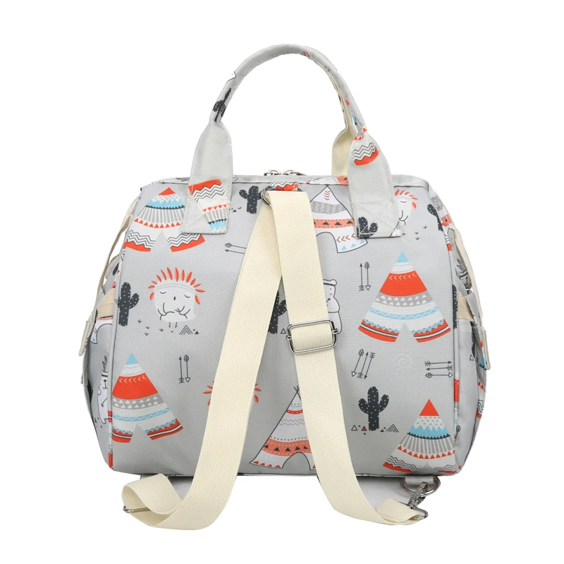 A lady mummy bag, Cute Santa Unicorn Graffiti cartoon design, suitable for daily use with a baby out