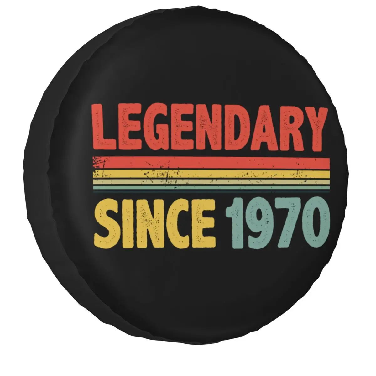 Legendary Since 1970 Tire Cover 4WD 4x4 RV Born In 1970 53th Spare Wheel Protector Universal for Jeep 14