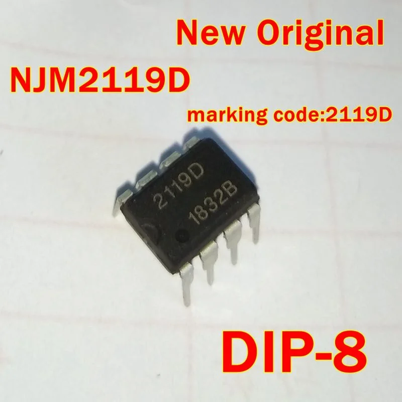 

1Pcs to 100Pcs Njm2119D Dip-8 New Original Marking Code:2119D Dual Single-Supply Operational Amplifier