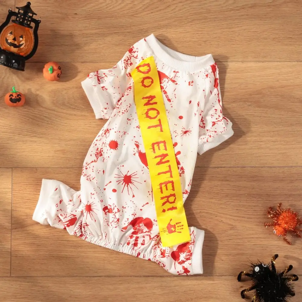 Bloody Halloween Blood Skirt Dog Soft Warm Halloween Pet Clothes Personality Comfortable Pet Cosplay Costumes Festive Atmosphere