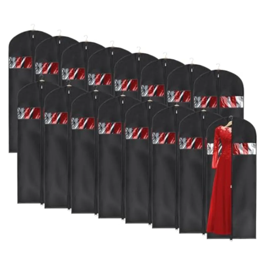 

Набор из 6 прозрачных сумок-чехлов для одежды (юбок, рубашек) с отделением для ID-карты, для женщин