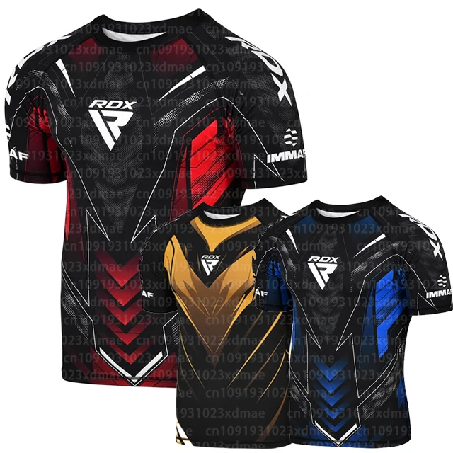 2026 New DRX boxing suit suitable for men and women Top outdoor sports breathable gym training suit large-sized T-shirt