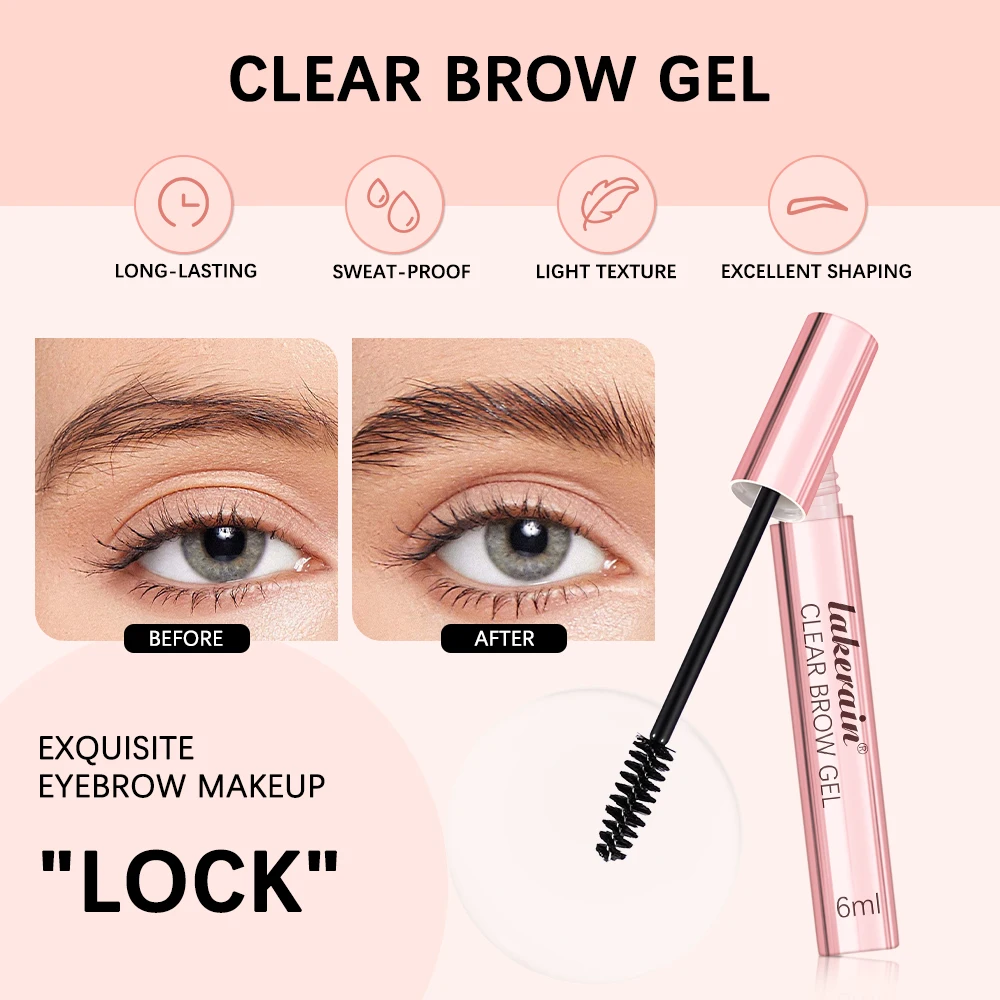 โปร่งใส Eyebrow GEL กันน้ํา Long Lasting Fixing Brow NATURAL Eyebrow แต่งหน้าจัดแต่งทรงผม CLEAR Eyebrow เครื่องสําอางค์