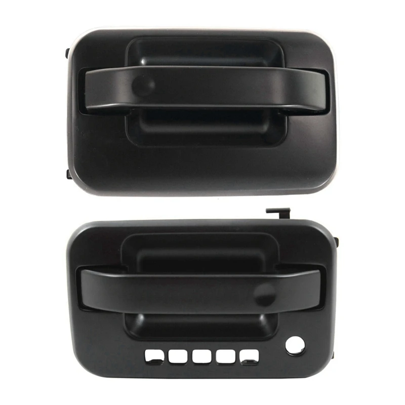 

2Pcs/Set Car Front Left Right Exterior Door Handle Parts For Ford F-150 2004-2014 9L3Z-1522405-BA 9L3Z-1626604-AA