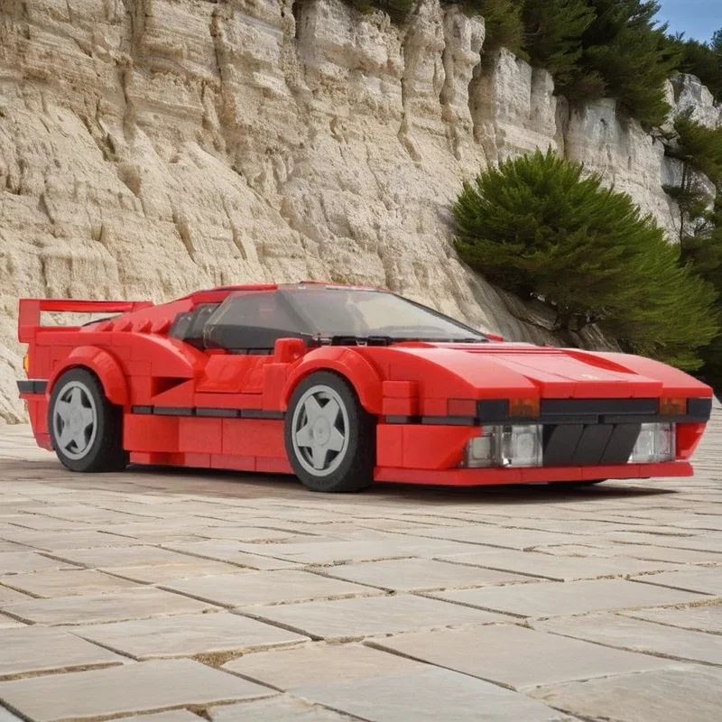 

359PCS MOC City Champions Super Car Racing 288 Gto Model Technology DIY Assembly Building Blocks Display Birthday Gift Building