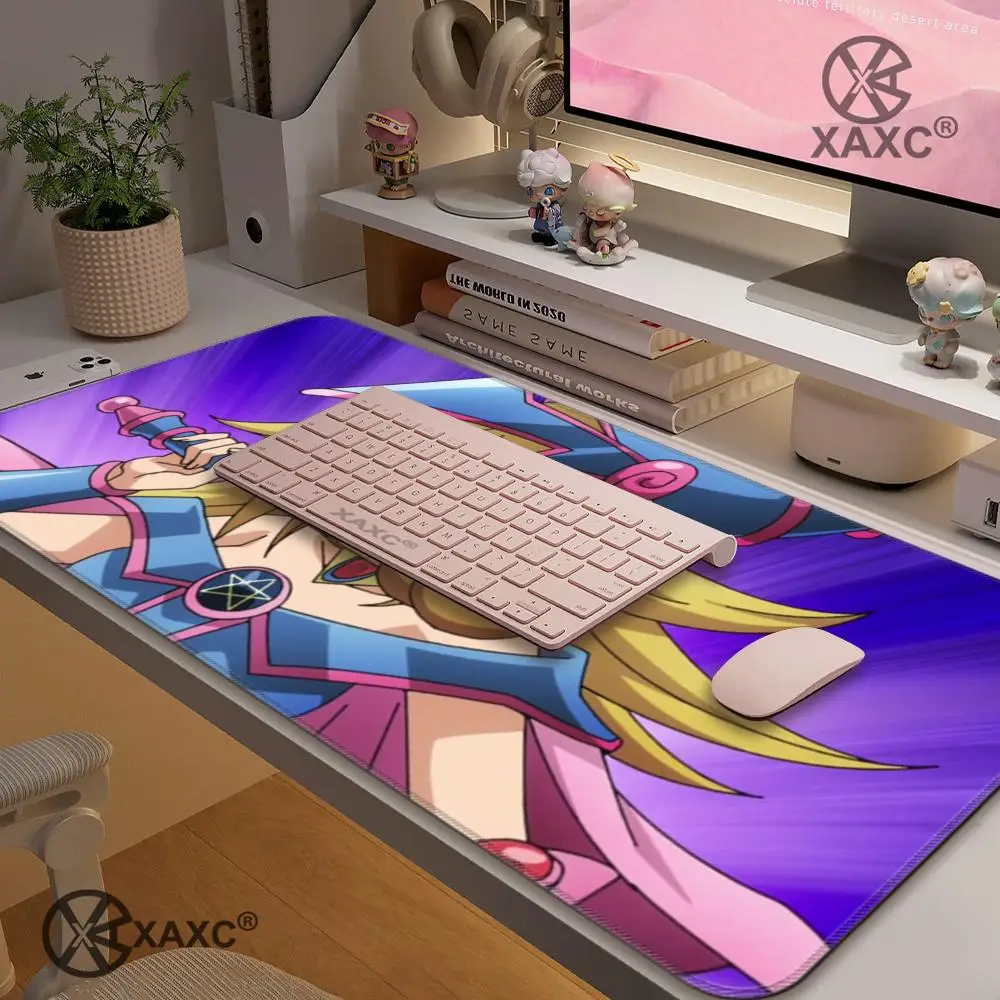 Yu Gi Oh Dark Magician Girl Mousepad Large Mouse Pad Gamer Deskmat Non-slip Mat Office Carpet Computer Accessories Mausepad Mats