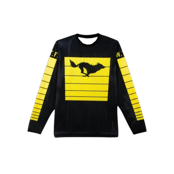 Lone Wolf Off-road Motorcycle Long Sleeved Quick Drying Riding Suit Motorcycle Racing Breathable Daily Casual Top T-shirt