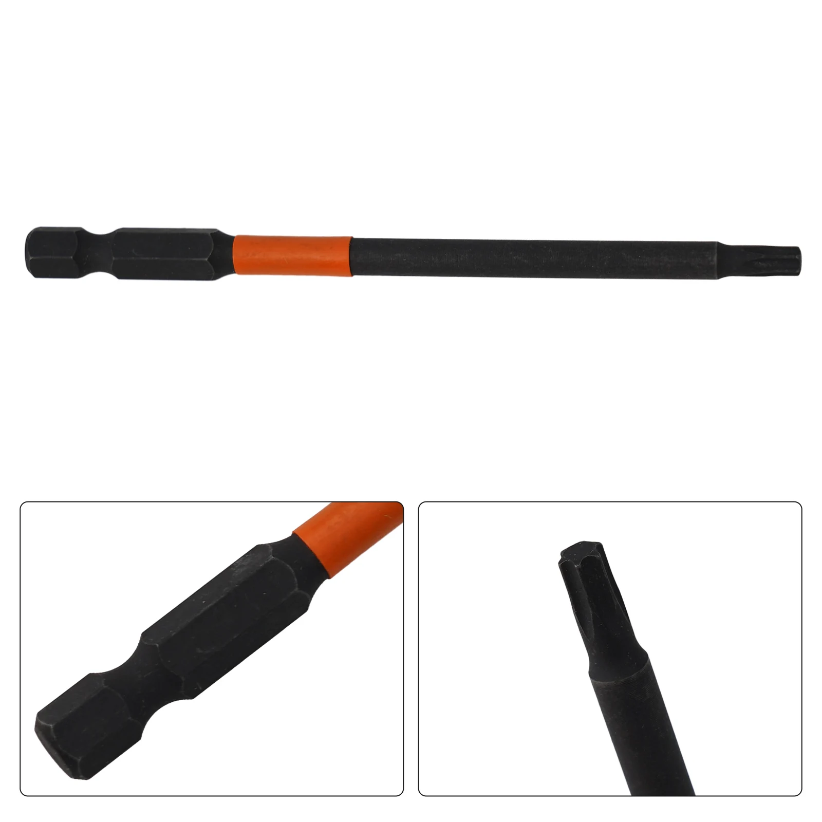T10 T15 T20 T25 T30 Бита отвертки Torx 100 мм Магнитная отвертка Винт 1/4 '' Шестигранный хвостовик - Сверло - = ГоловкаЭлектрический ключ Отвертка