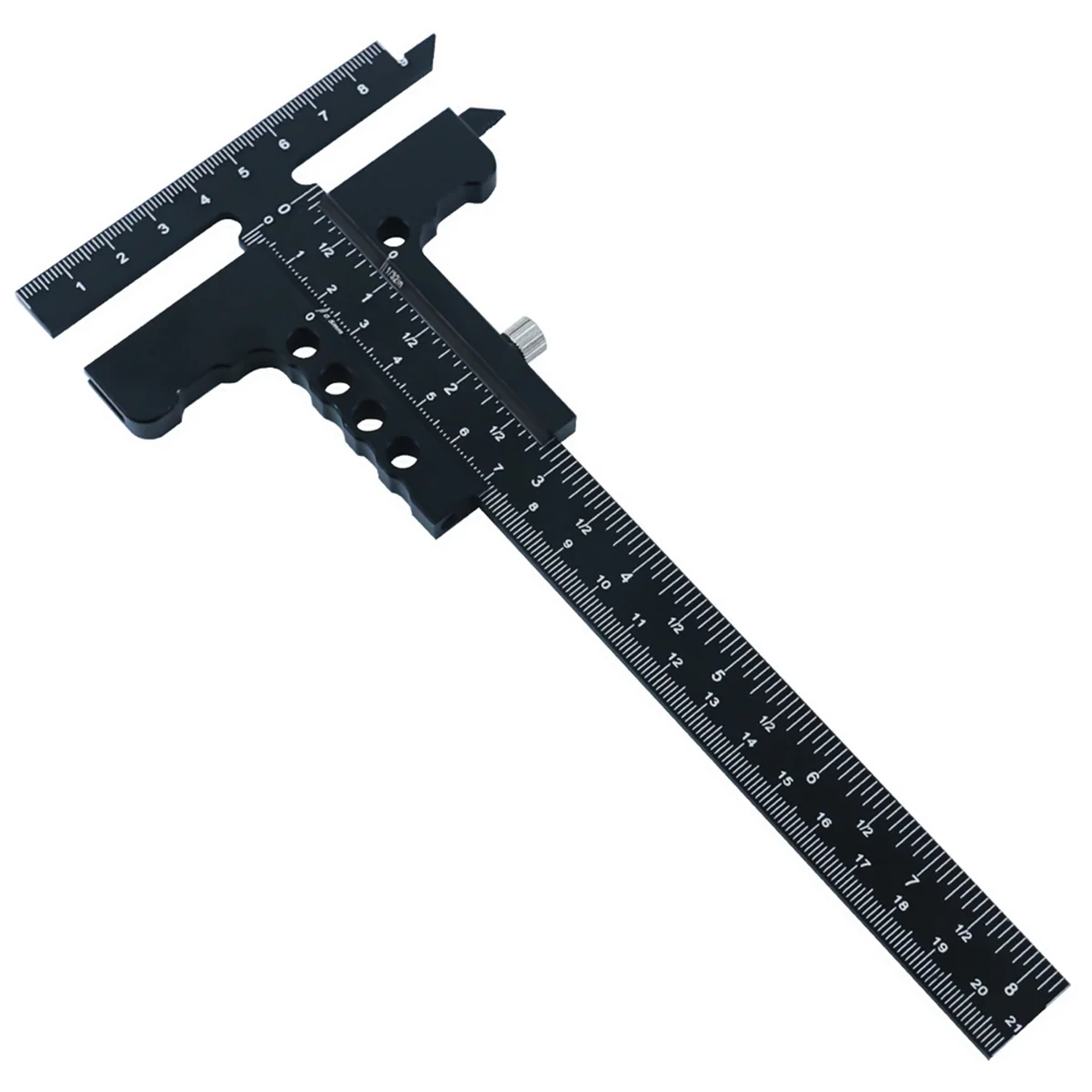 T Lineal Metall Schieber Lineal genaue Holzarbeiter Rand Lineal Winkel Messung Schreiber Werkzeug Holz bearbeitung praktische Tischlerei