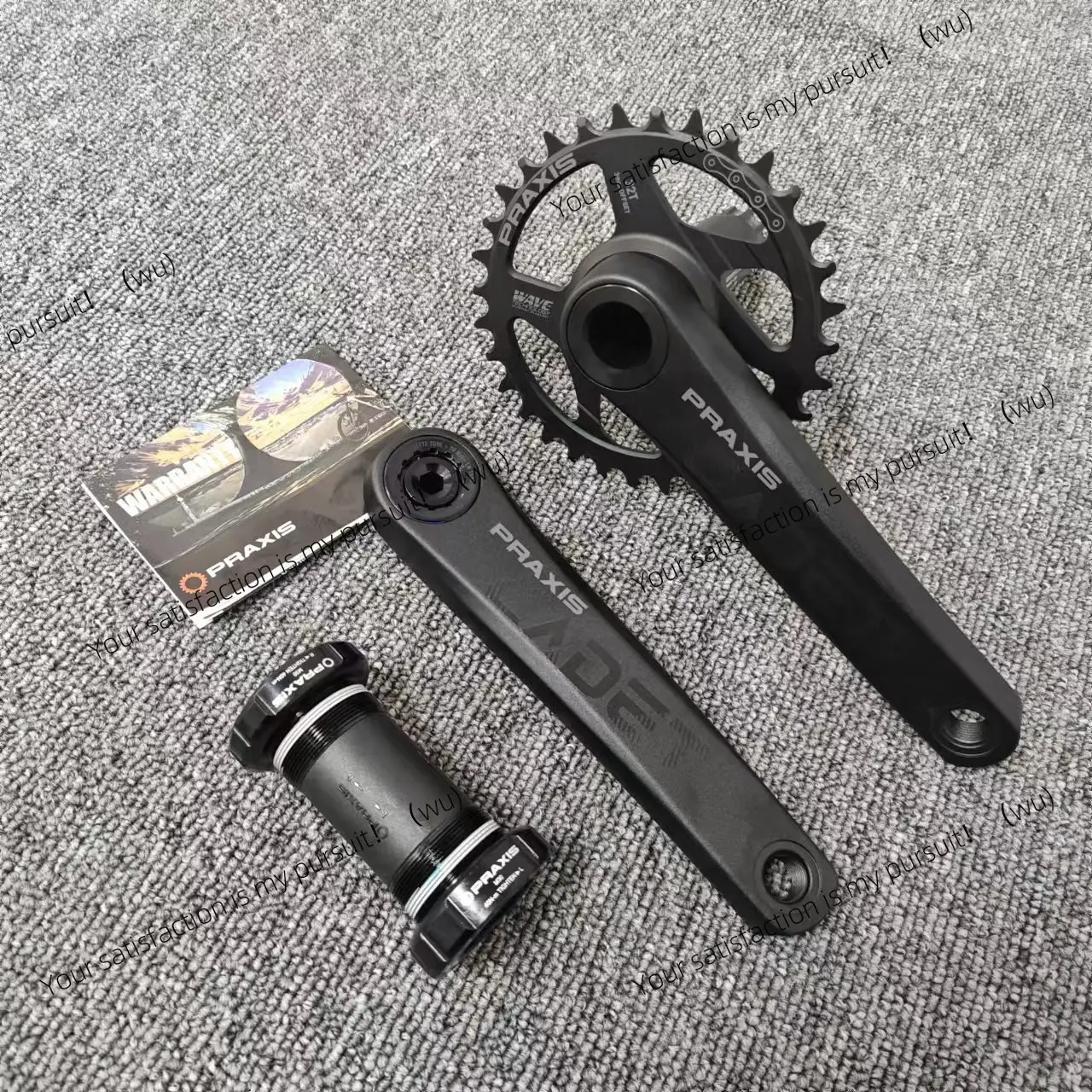 Placa de dente para mountain bike, prisão 30/32t, dente positivo e negativo, placa única 170, manivela oca integrada, placa de dente de 12 velocidades