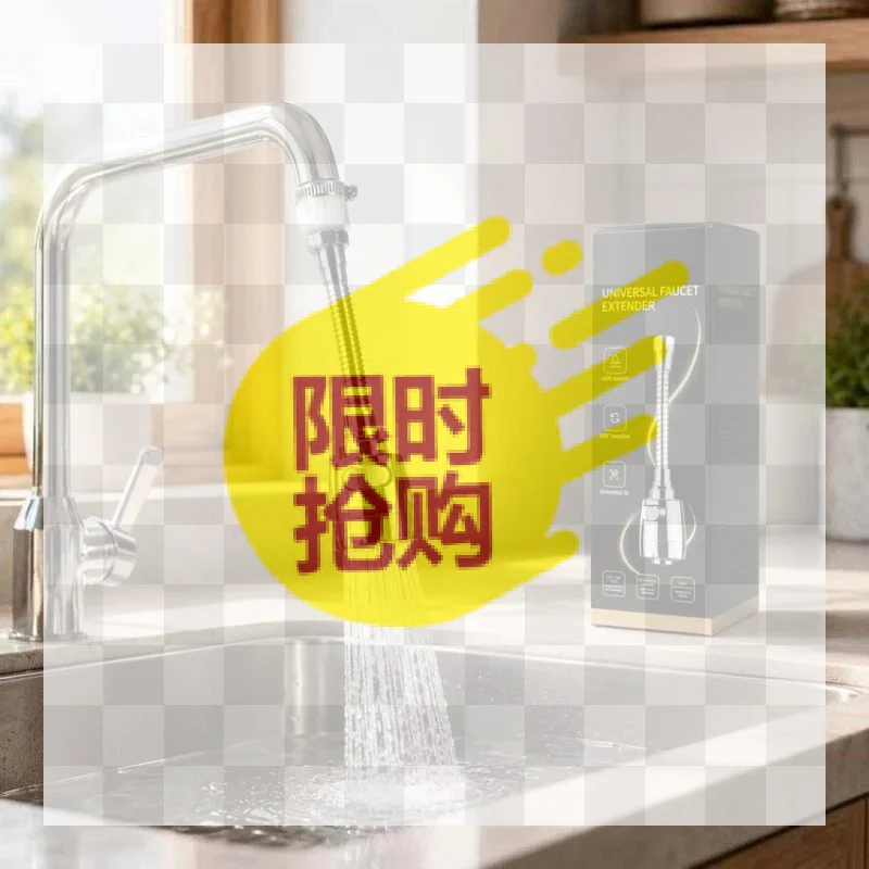 

Kitchen Gadgets 2 Modes 360 Rotatable Bubbler High Pressure Faucet Extender Water Saving Bathroom Kitchen Accessories Supplies