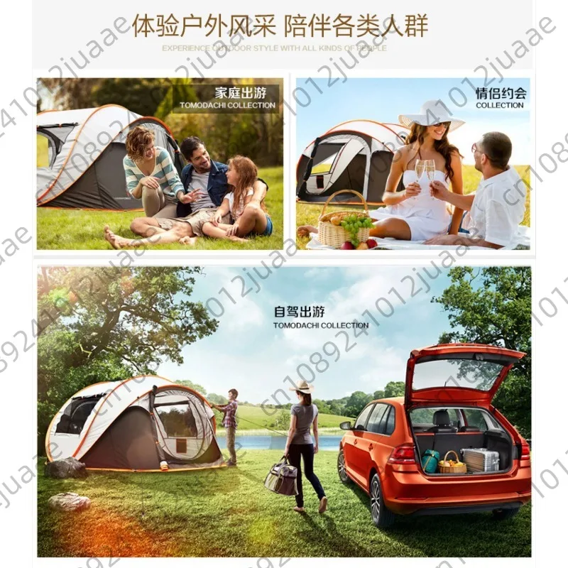 

Outdoor Pop up Tent Full-Automatic Instant Unfold Rain-Proof Tent Family Ultralight Portable Dampproof Camping Tents for Tourism