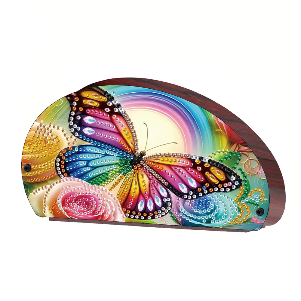 Wood Animals DIY Rhinestones Storage Holder Crystal Diamond Storage Shelf Diamond Painting Organizer Rack for Home Study Office