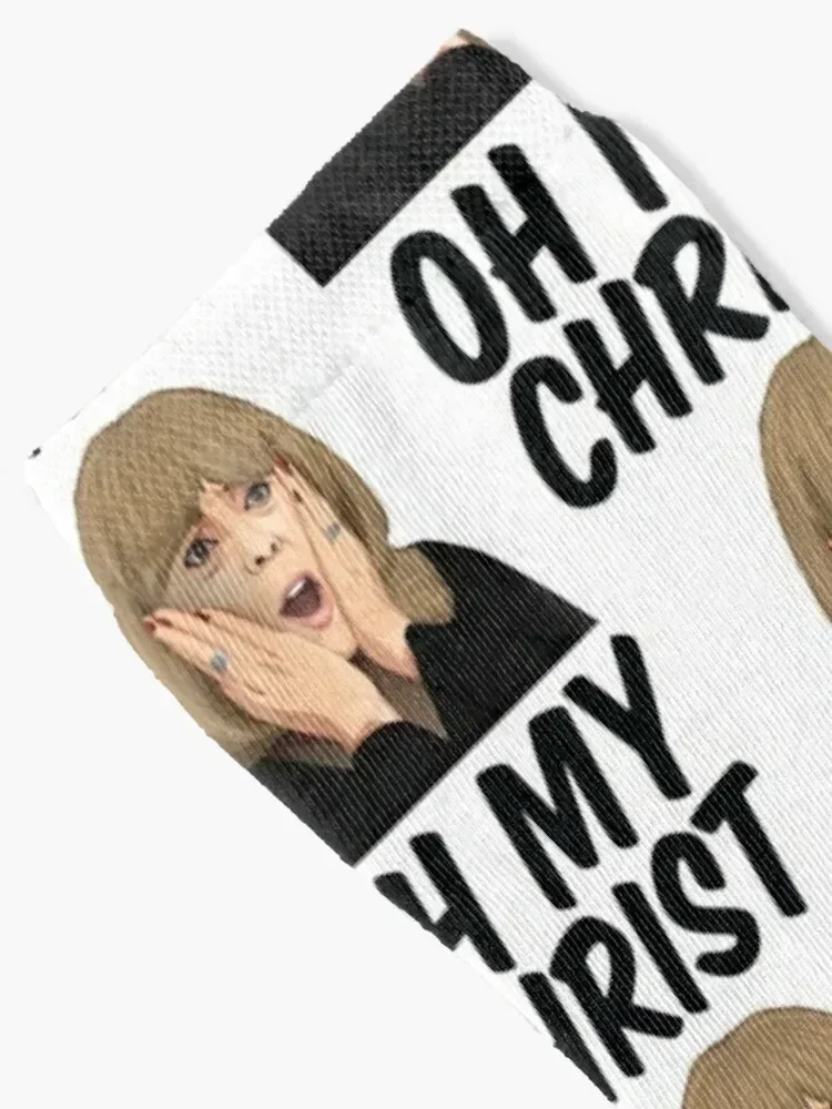 Pam Oh My Christ! Gavin and Stacey Gift Socks christmass gift Novelties custom Socks Woman Men's