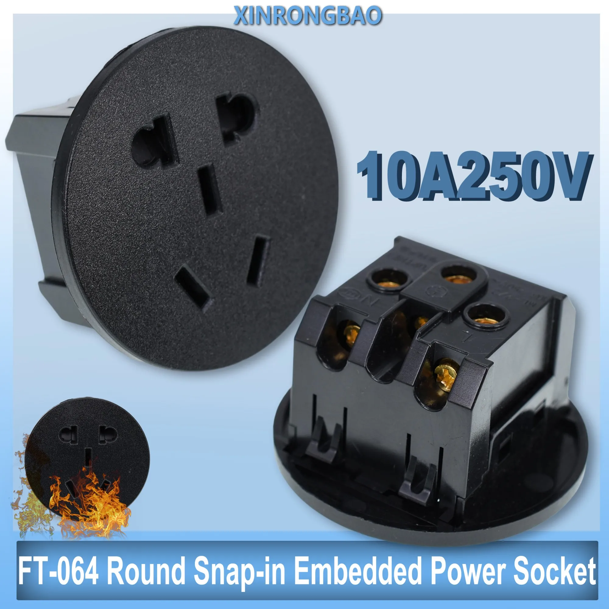 AU 10A250V Australian standard desktop socket  power socket embeddedCard-type DC charging power socket module TO PROTECT THE DOO