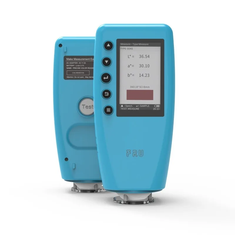 High Quality Portable Accurate Colorimeter WR18 Color MeterSwitchable Caliber with 4mm 8mm WR10