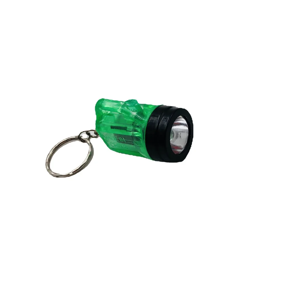 Mini Flashlight Key Chain Battery Light LED Small Miner\'s Lamp Keyrings Pocket Flashlight Outdoor Emergency Mini Lamp