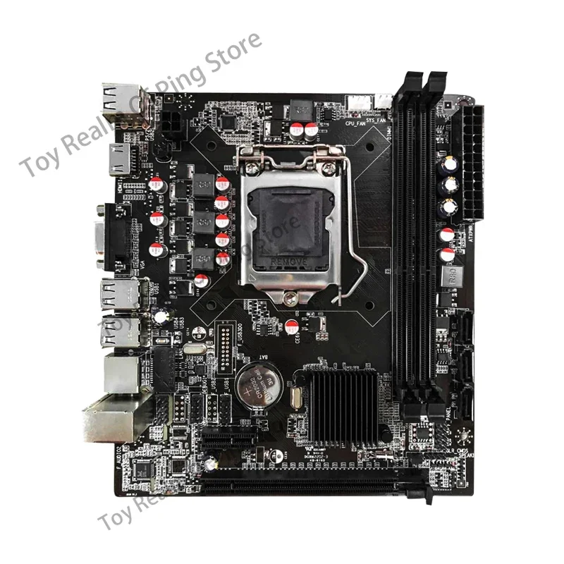 The new H61B H61 1155 desktop computer motherboard Gigabit network card supports 23 generation I3 I5 cpus