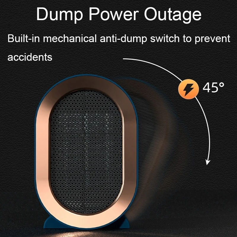 Mini riscaldatore elettrico riscaldatore da tavolo portatile a basso consumo ventilatori riscaldanti caldi Home Office scaldapiedi a mano