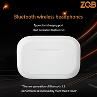 ZQB A3 ENC Bluetooth wireless headphones TWS 5.3 Bluetooth Earphones Sport Wireless Headphones HiFI Stereo Sound Headset Earbuds