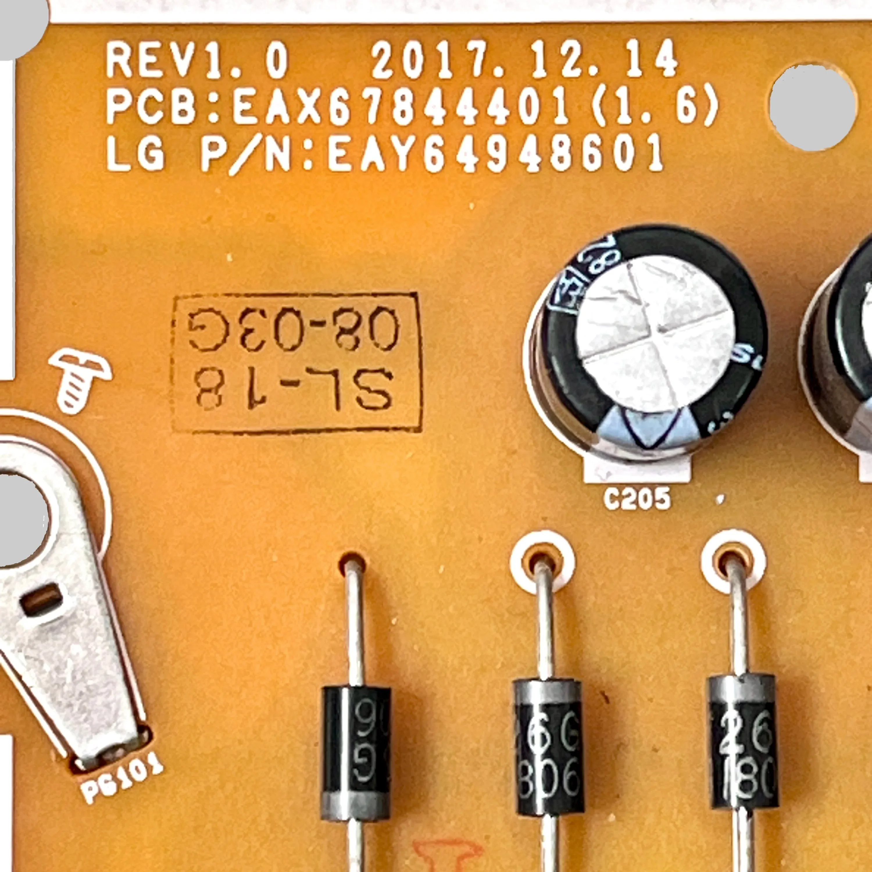 Neue authentische original tv power board eax67844401 (1.6) eay64948601 funktioniert normaler weise für tv 50 uk6300bubv 50 uk6500aua zubehör