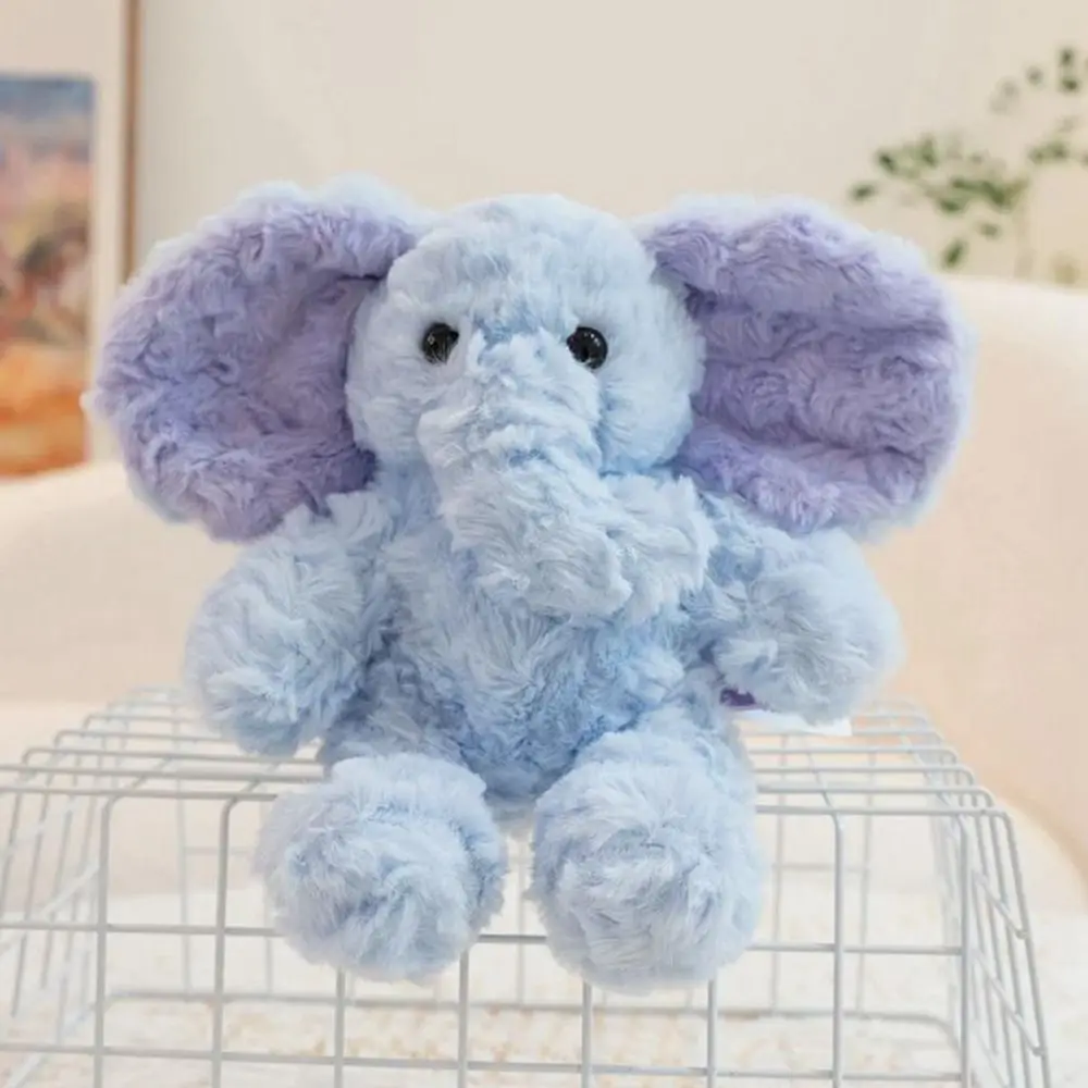 

Adorable Stuffed Animals Mini Elephant Throw Pillow PP Cotton Stuffed Elephant Sleeping 15cm Elephant Children Gift