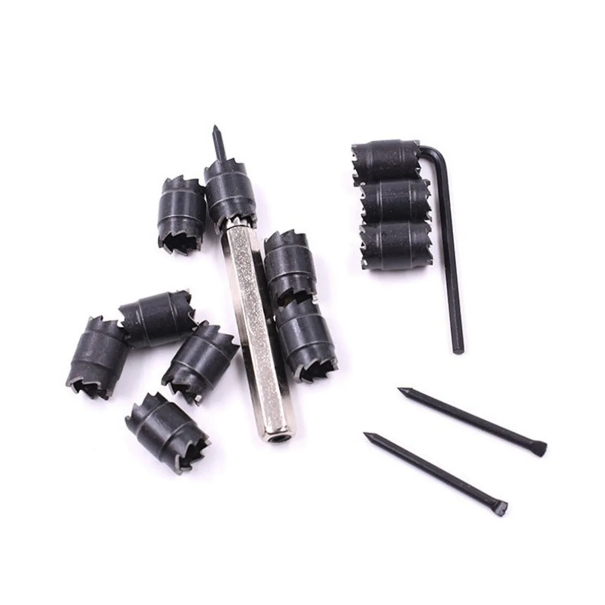 ABEZ 용접 스폿 제거 드릴 13피스 스폿 용접 드릴 세트 육각 핸들 드릴 비트 전동 공구 세트