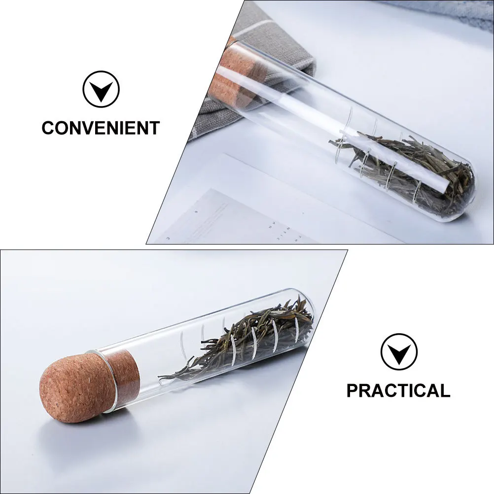 

Portable Glass Tea Strainer with Wooden Lid Reusable Infuser for Loose Tea Easy to for Travel Home Office