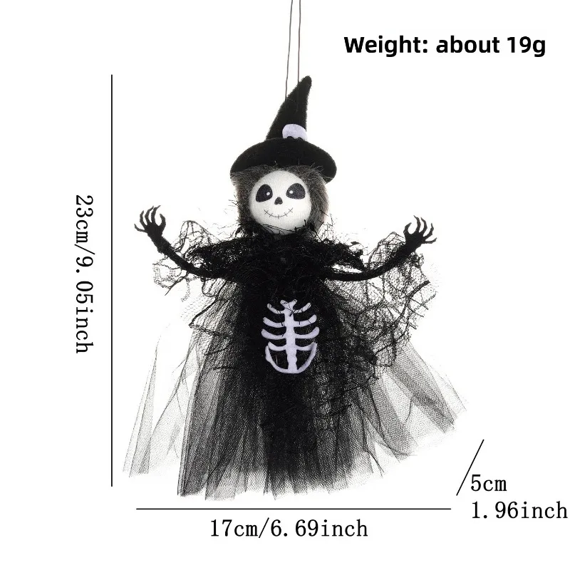 Baru Halloween Baru Jala Gantung Bar Labu Penyihir Hantu Menggantung Tata Letak Pemandangan Trik Menggantung