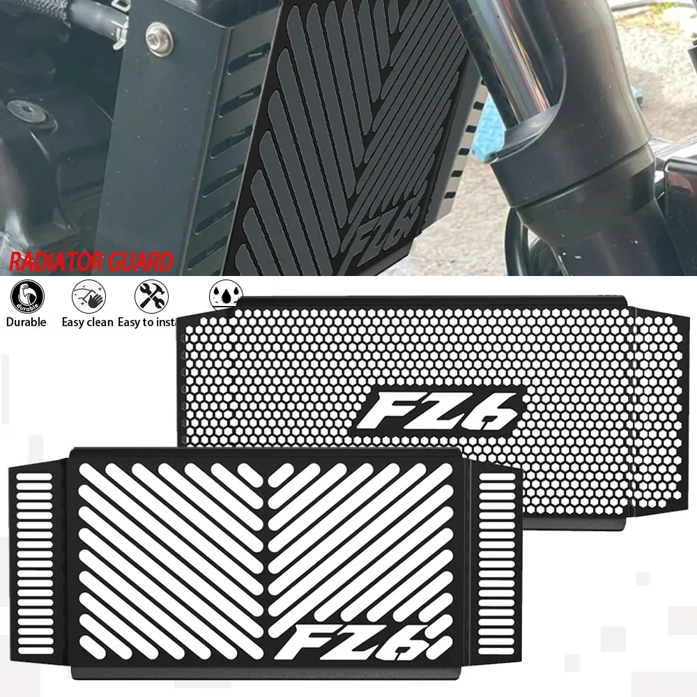 

Motorcycle Accessories Radiator Guard Grille Cover Protector For Yamaha FZ6 FAZER FZ-6 Fazer FZ6 N/S/S2 2004 2005 2006 FZ6N FZ6S