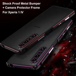 Aluminum Bumper Case For Sony Xperia 1 IV 5 iii 10 iii 1 V Metal Camera Protector Frame Phone Cover XA1 XA2 Shockproof Case