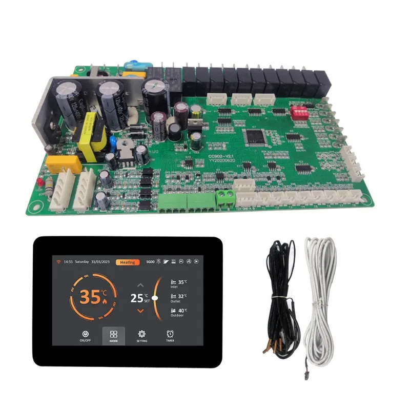 Inverter Heat Pump Chiller Heating PCB Control Board PCBA Assembly Industrial Refrigeration Heating Unit Controller