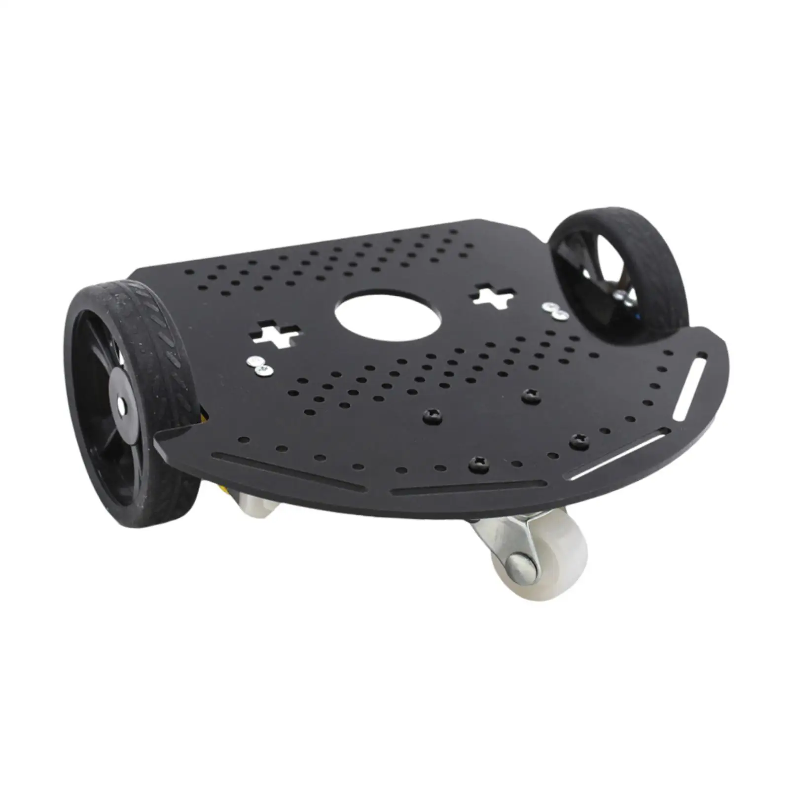 2WD Smart Robot Car Chassis Replacement High Friction Nonslip with Double Motors Base Easy Installation Intelligent Vehicle Part