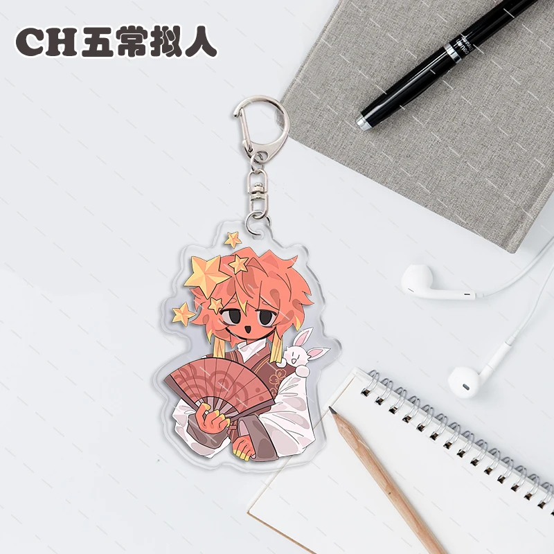 Cartoon Cool Anime Countryhumans Keychain Double Sided Acrylic Pendant Bag Decor Jewelry Accessories Fans Collect Friends Gift