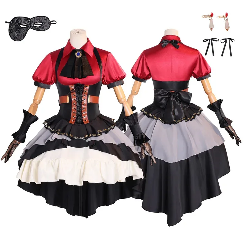 

Anime BanG Dream! Togawa Sakiko Cosplay Costume It's MyGO!!!!! Ave Mujica Oblivionis Gothic Princess Skirts Woman Halloween Suit