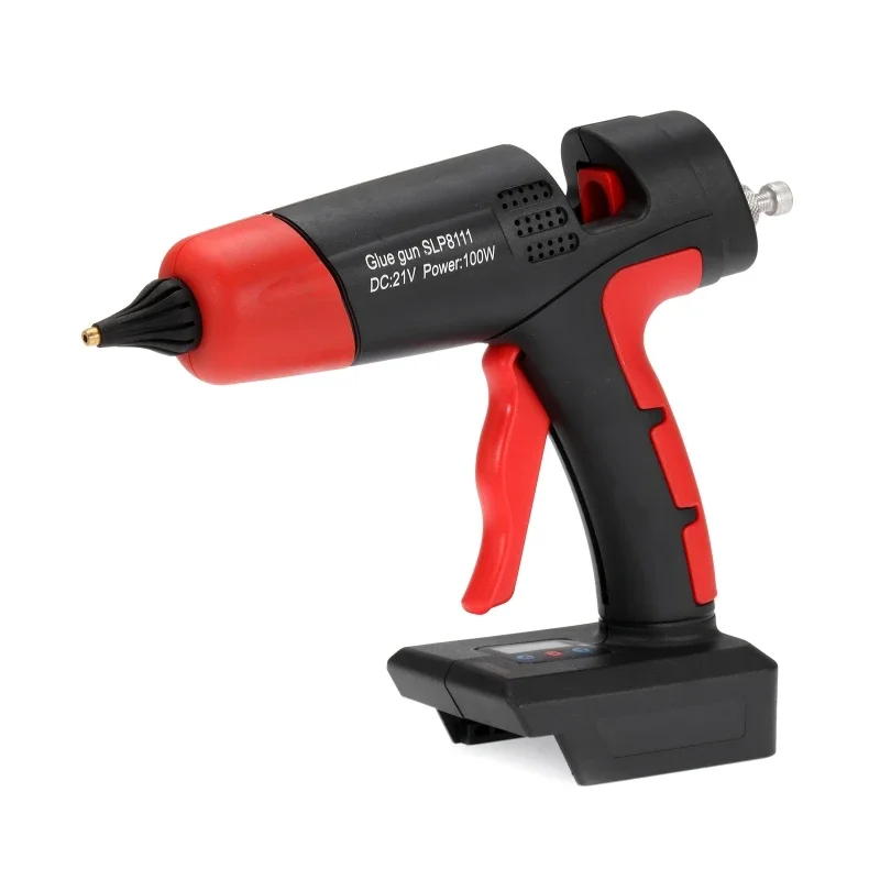 Pistola de pegamento con fusible caliente eléctrico de litio de 21V, pantalla Digital, Control de temperatura, pistola de pegamento con fusible caliente, herramienta de reparación de pistola de pegamento derretido