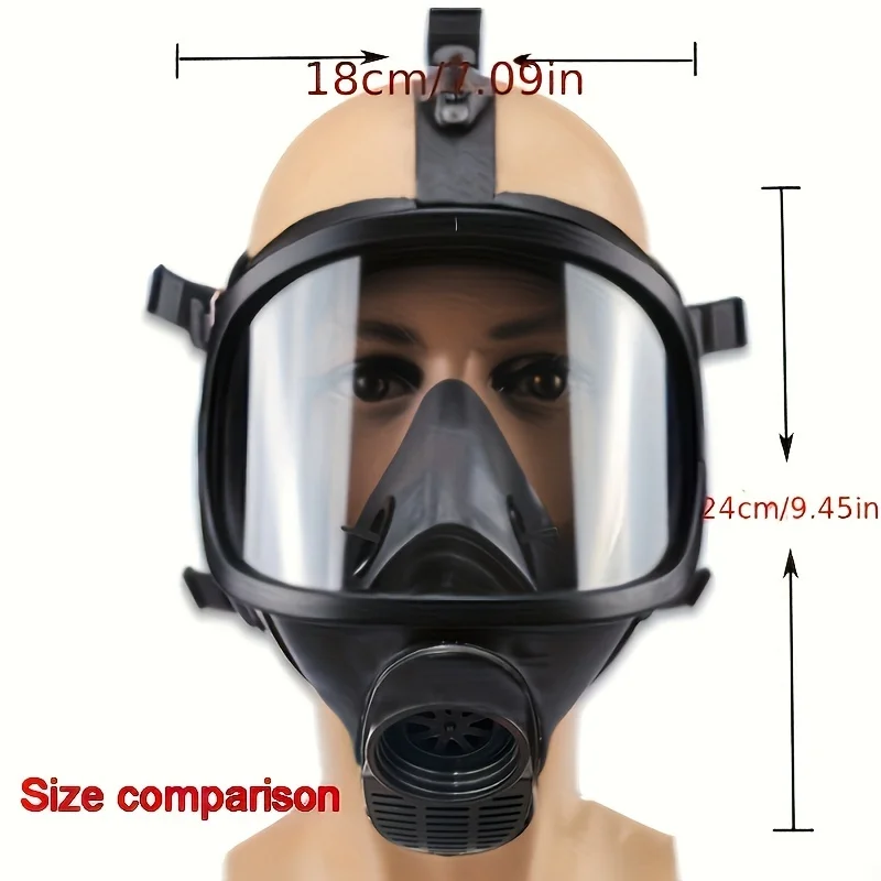 New MF14/87 Respirator, Full Face Gas Mask with Activated Carbon Filter for Vapour, Chemical, Nuclear Contamination Protection