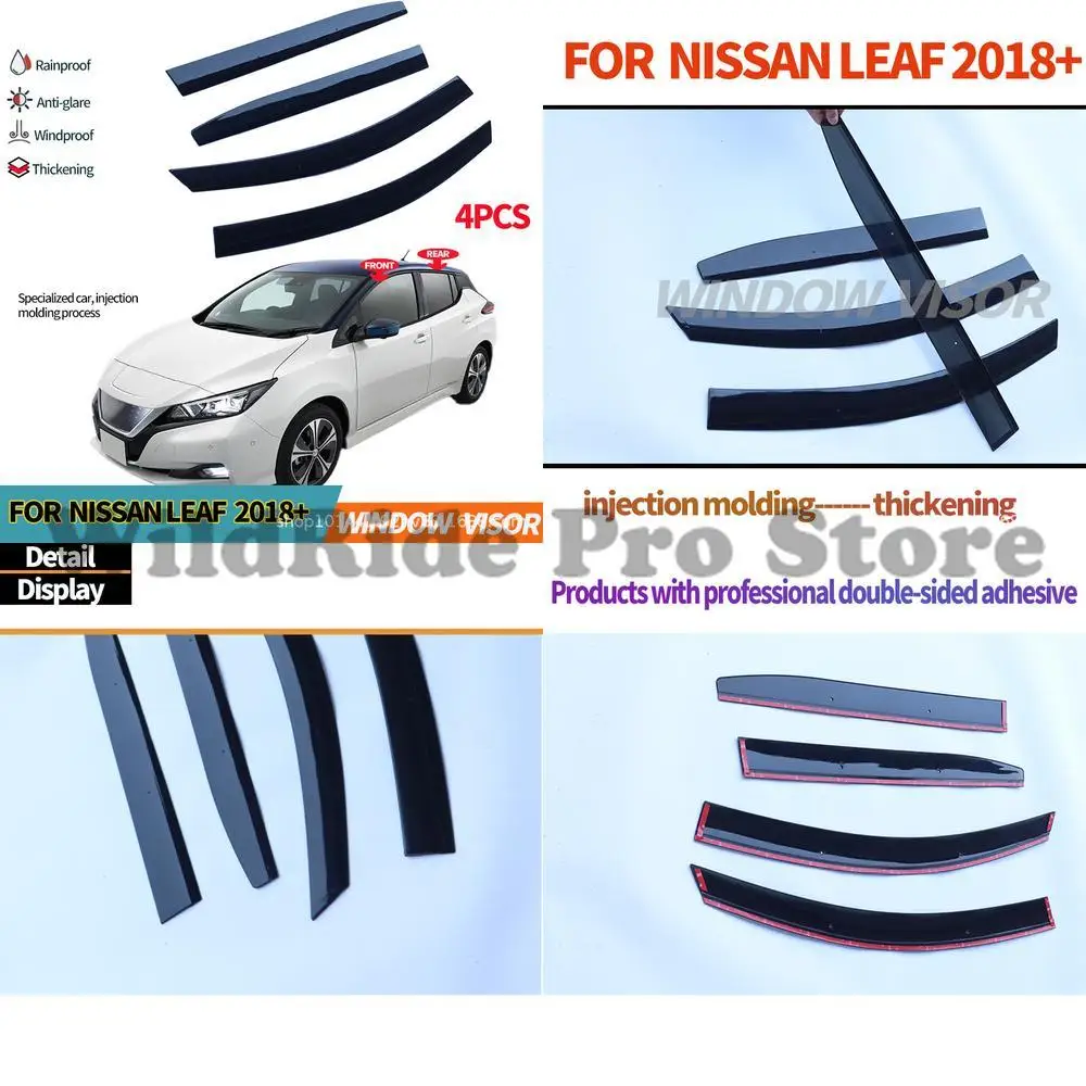 

1 set For Nissan Leaf ZE1 2018 Rain Deflector Side Window Windshield Visor Deflector