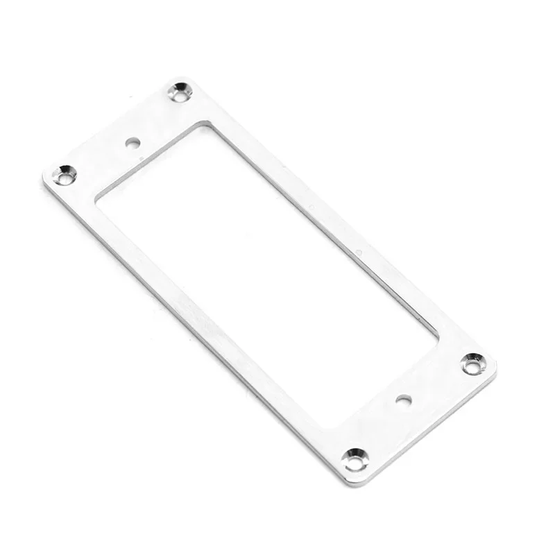 Anello Humbucker pickup a base piatta in metallo stile mini da 4 pezzi per montaggio su chitarra elettrica Telaio interno 69mm x 29,2mm