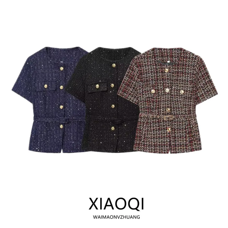 

Faionable Summer 2025 г., женское пальто Design Sense для похудения ort Sve Commute Little Bla Dr Sle, прямой крой, Europea...