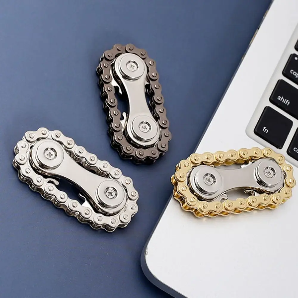 

Spinning Top Sprockets Fingertip Gyro Metal Durable Bike Chain Gear Fidget Diy Fingertip Sprocket Wheel Gear Chain Gyroscope